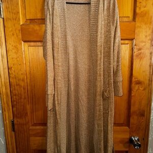 Torrid Tan Long Cardigan Sweater